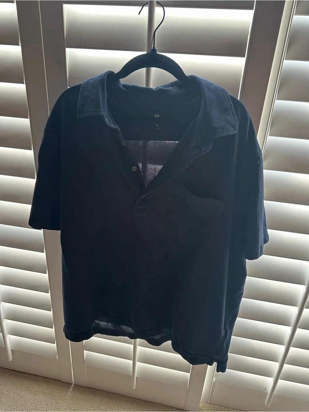 Banana Republic Navy Polo with Chest Pocket